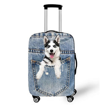 Charger l&#39;image dans la galerie, Dog-Themed Suitcase Protective Covers-Furbaby Friends Gifts