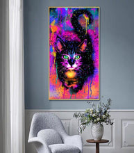 Laden Sie das Bild in den Galerie-Viewer, &#39;Emerald Eyes&#39; Vibrant Canvas Oil Print-Furbaby Friends Gifts