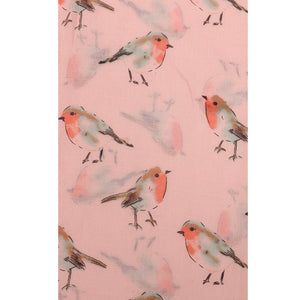 Floaty 'Robin Red-Breast' Chiffon Scarf-Furbaby Friends Gifts