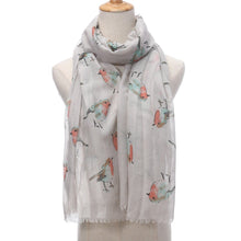 Cargar imagen en el visor de la galería, Floaty &#39;Robin Red-Breast&#39; Chiffon Scarf-Furbaby Friends Gifts