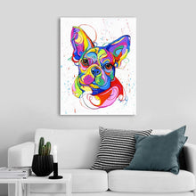 Laden Sie das Bild in den Galerie-Viewer, French Bulldog Canvas Oil Print-Furbaby Friends Gifts