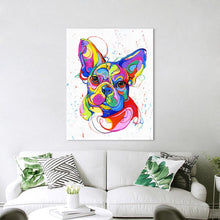 Laden Sie das Bild in den Galerie-Viewer, French Bulldog Canvas Oil Print-Furbaby Friends Gifts