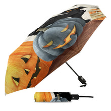 Load image into Gallery viewer, Halloween Pumpkin Cat Umbrella-Furbaby Friends Gifts