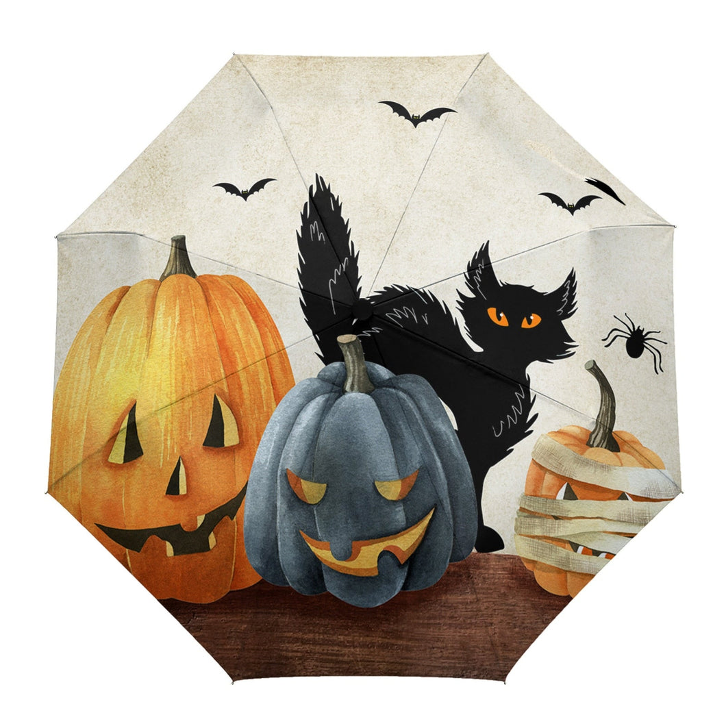 Halloween Pumpkin Cat Umbrella-Furbaby Friends Gifts