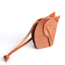 Load image into Gallery viewer, Handmade Leather Horse Head Bag Tassels/ Keychain-Furbaby Friends Gifts