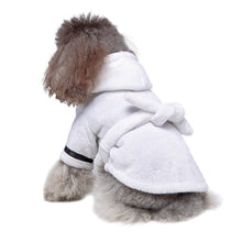 Load image into Gallery viewer, Hooded Pet Bathrobe-Furbaby Friends Gifts