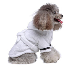 Load image into Gallery viewer, Hooded Pet Bathrobe-Furbaby Friends Gifts