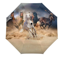 Laden Sie das Bild in den Galerie-Viewer, Horse Print Umbrellas-Furbaby Friends Gifts