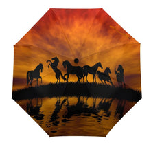 Laden Sie das Bild in den Galerie-Viewer, Horse Print Umbrellas-Furbaby Friends Gifts