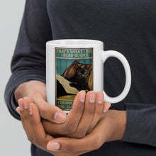 Cargar imagen en el visor de la galería, &#39;I Read &amp; I Drink Coffee&#39;... Ceramic Mug-Furbaby Friends Gifts