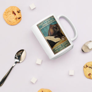 'I Read & I Drink Coffee'... Ceramic Mug-Furbaby Friends Gifts