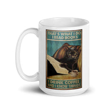 Cargar imagen en el visor de la galería, &#39;I Read &amp; I Drink Coffee&#39;... Ceramic Mug-Furbaby Friends Gifts