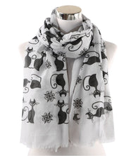 Load image into Gallery viewer, Kitty Cat Chiffon Scarf-Furbaby Friends Gifts