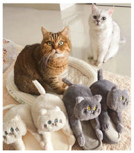 Cargar imagen en el visor de la galería, Kitty Cuddles Non-Slip Cosy Slippers-Furbaby Friends Gifts