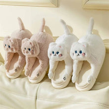 Cargar imagen en el visor de la galería, Kitty Cuddles Non-Slip Cosy Slippers-Furbaby Friends Gifts