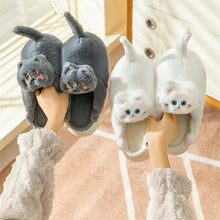 Cargar imagen en el visor de la galería, Kitty Cuddles Non-Slip Cosy Slippers-Furbaby Friends Gifts