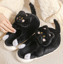 Cargar imagen en el visor de la galería, Kitty Cuddles Non-Slip Cosy Slippers-Furbaby Friends Gifts