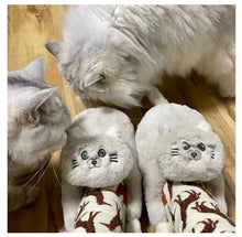 Carregar imagem no visualizador da galeria, Kitty Cuddles Non-Slip Cosy Slippers-Furbaby Friends Gifts