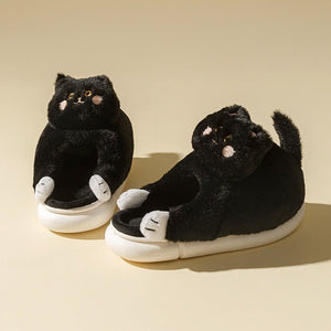 Kitty Cuddles Non-Slip Cosy Slippers-Furbaby Friends Gifts