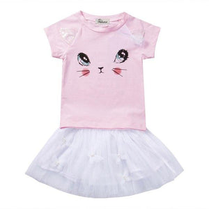 Kitty Top and Tutu Set-Furbaby Friends Gifts