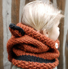 Load image into Gallery viewer, Knitted Animal Snood/ Hat &amp; Scarf-Furbaby Friends Gifts