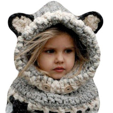 Load image into Gallery viewer, Knitted Animal Snood/ Hat &amp; Scarf-Furbaby Friends Gifts