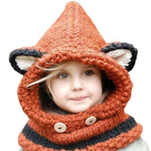 Load image into Gallery viewer, Knitted Animal Snood/ Hat &amp; Scarf-Furbaby Friends Gifts