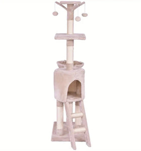 Large Cat Tree with Scratching Posts, Toys, Viewing Platforms and Cosy Bed-Furbaby Friends Gifts