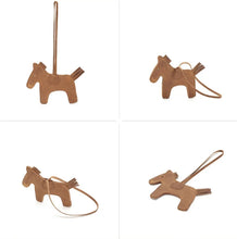 Cargar imagen en el visor de la galería, Leather Pony Handbag Tassel Charm-Furbaby Friends Gifts