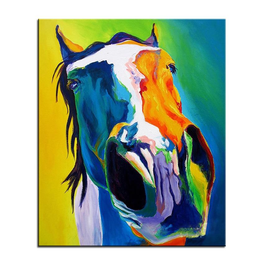 Nosy Horse Canvas Oil Print-Furbaby Friends Gifts