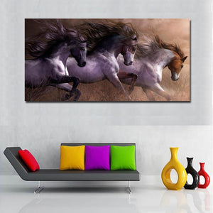'Paint Herd' Canvas Oil Print-Furbaby Friends Gifts