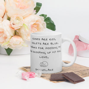 Roses are Red....(Personalised Ceramic Cat Mug)-Furbaby Friends Gifts