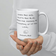 Carregar imagem no visualizador da galeria, Roses are Red....(Personalised Ceramic Cat Mug)-Furbaby Friends Gifts