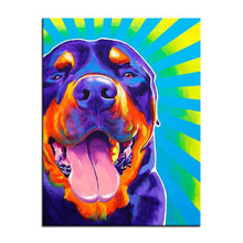 Load image into Gallery viewer, Rottweiler Canvas Oil Print-Furbaby Friends Gifts