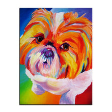 Laden Sie das Bild in den Galerie-Viewer, Shih Tzu Canvas Oil Print-Furbaby Friends Gifts