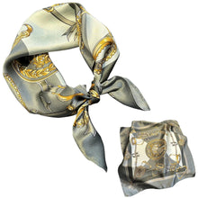 Load image into Gallery viewer, Silk Equestrian Pattern Scarves-Furbaby Friends Gifts