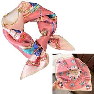 Silk Equestrian Pattern Scarves-Furbaby Friends Gifts