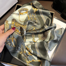 Load image into Gallery viewer, Silk Equestrian Pattern Scarves-Furbaby Friends Gifts