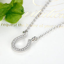 Carregar imagem no visualizador da galeria, Sterling Silver Horseshoe Necklace-Furbaby Friends Gifts