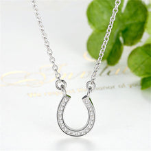 Cargar imagen en el visor de la galería, Sterling Silver Horseshoe Necklace-Furbaby Friends Gifts