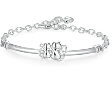 Charger l&#39;image dans la galerie, Sterling Silver Kitty Love Bracelet-Furbaby Friends Gifts