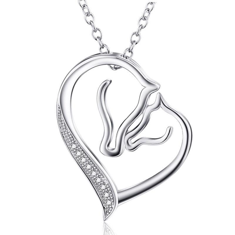 Sterling Silver Pendant & Necklace-Furbaby Friends Gifts