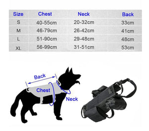 Tactical Military-Style Dog Harness Vest-Furbaby Friends Gifts