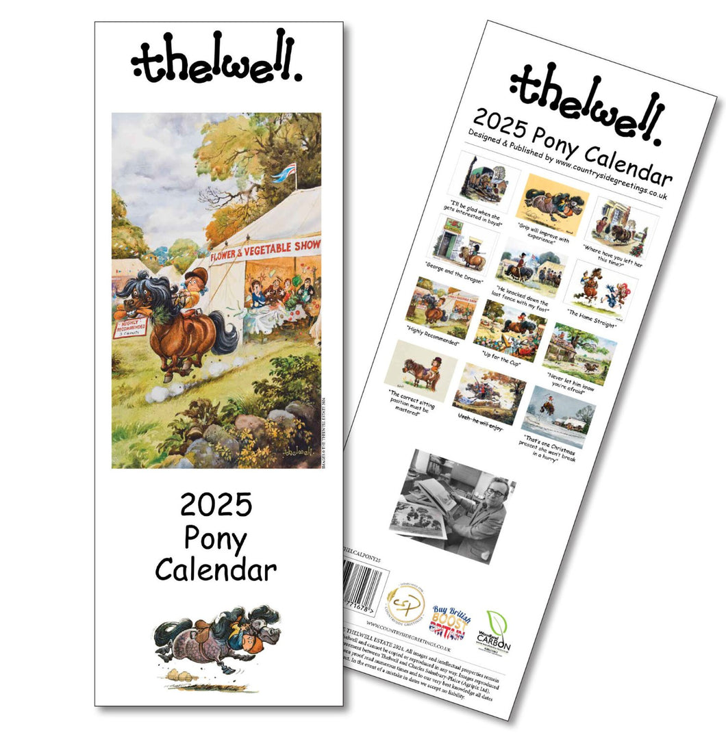 Thelwell's Pony Calendar 2025-Furbaby Friends Gifts