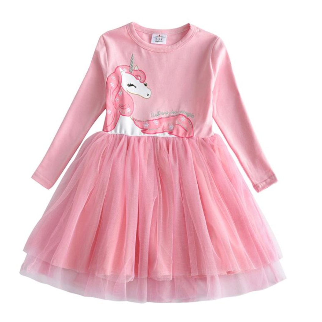 Unicorn Tutu Dress (Ages 3 - 8 Years)-Furbaby Friends Gifts