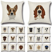 Carica l&#39;immagine nel visualizzatore di Gallery, Various Dog Breeds Cushion Cover-Furbaby Friends Gifts