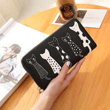 Laden Sie das Bild in den Galerie-Viewer, Vegan Leather Kitty Wallet-Furbaby Friends Gifts