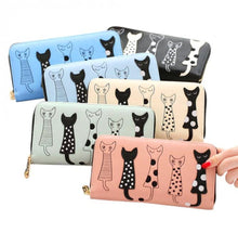 Laden Sie das Bild in den Galerie-Viewer, Vegan Leather Kitty Wallet-Furbaby Friends Gifts