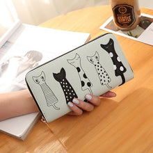 Carregar imagem no visualizador da galeria, Vegan Leather Kitty Wallet-Furbaby Friends Gifts