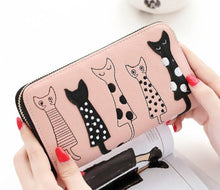 Carregar imagem no visualizador da galeria, Vegan Leather Kitty Wallet-Furbaby Friends Gifts